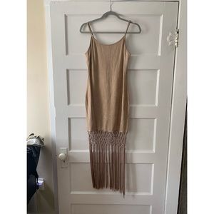 Fashion Nova Velour Fringe Dress